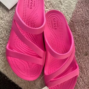 CROCS Fuchsia Kadee II Sandals